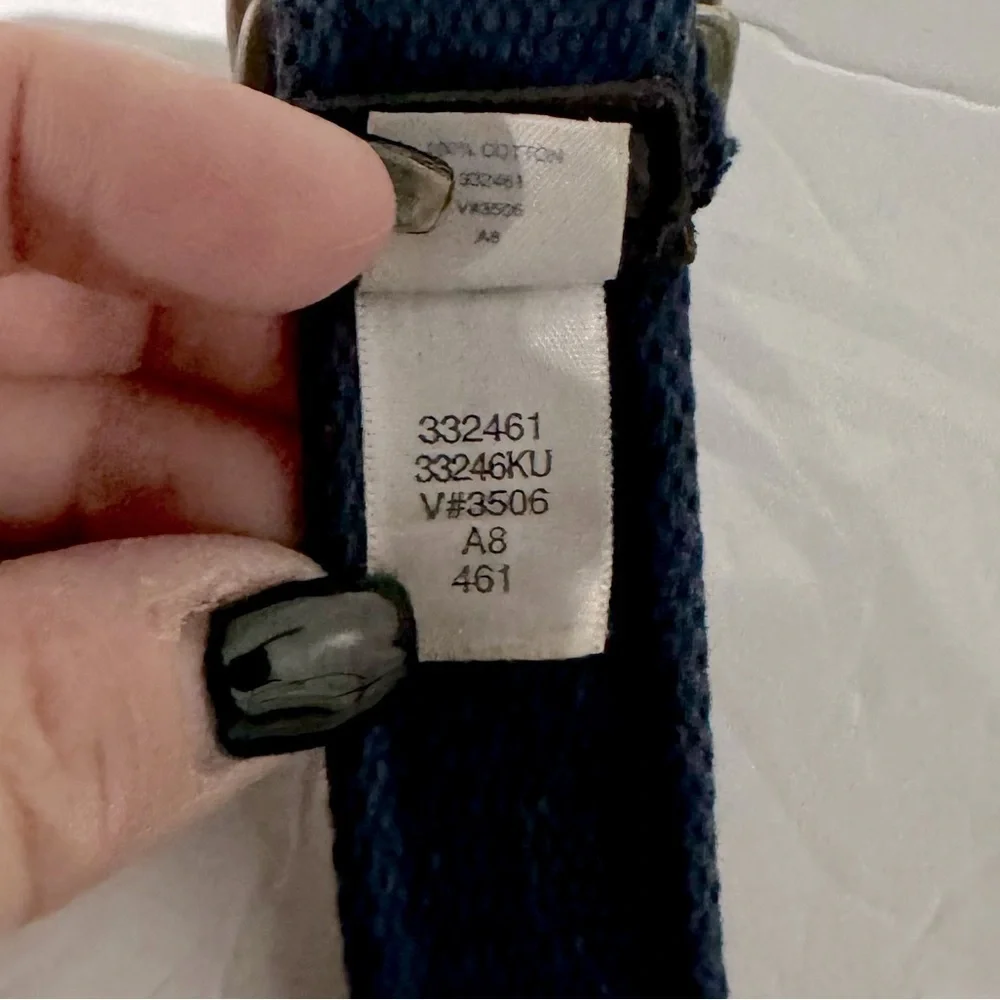 Lands End Kids Dog Canvas Belt, size XL‎